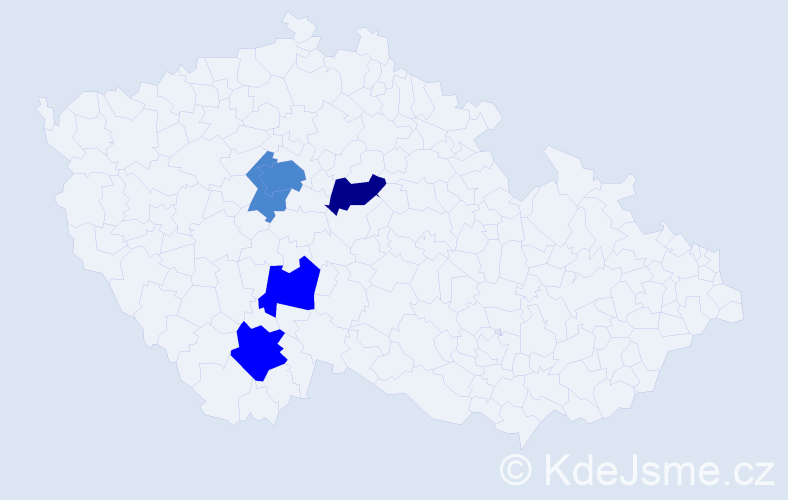 Příjmení: 'Kobianová', počet výskytů 9 v celé ČR