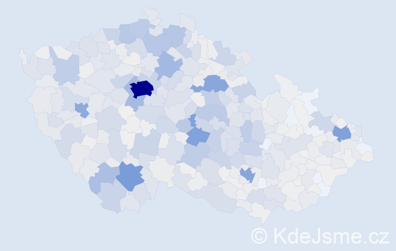 Příjmení: 'Bárta', počet výskytů 4785 v celé ČR