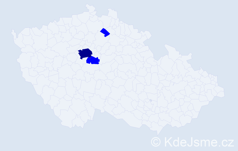 Příjmení: 'Machanská', počet výskytů 4 v celé ČR