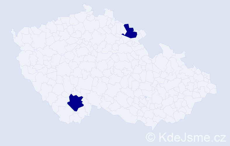 Příjmení: 'Täumer', počet výskytů 2 v celé ČR
