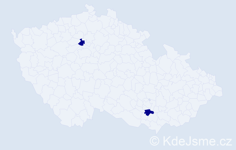 Příjmení: 'Chepelenko', počet výskytů 2 v celé ČR