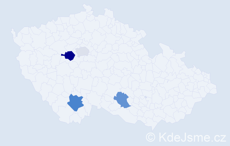 Příjmení: 'Verbitskaya', počet výskytů 6 v celé ČR