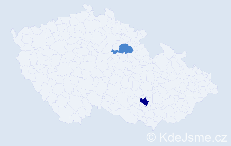 Příjmení: 'Tripodi', počet výskytů 7 v celé ČR