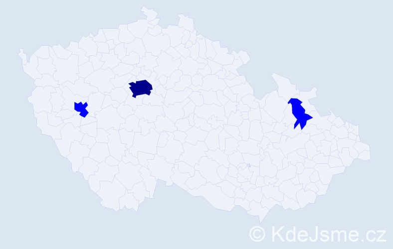 Příjmení: 'Piarová', počet výskytů 4 v celé ČR