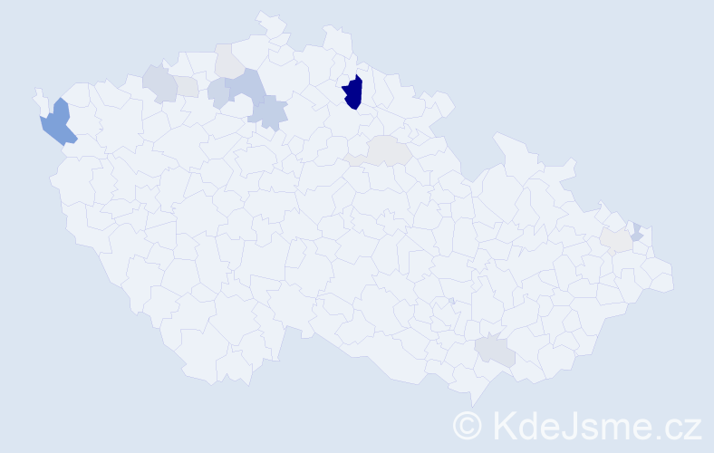 Příjmení: 'Móro', počet výskytů 35 v celé ČR