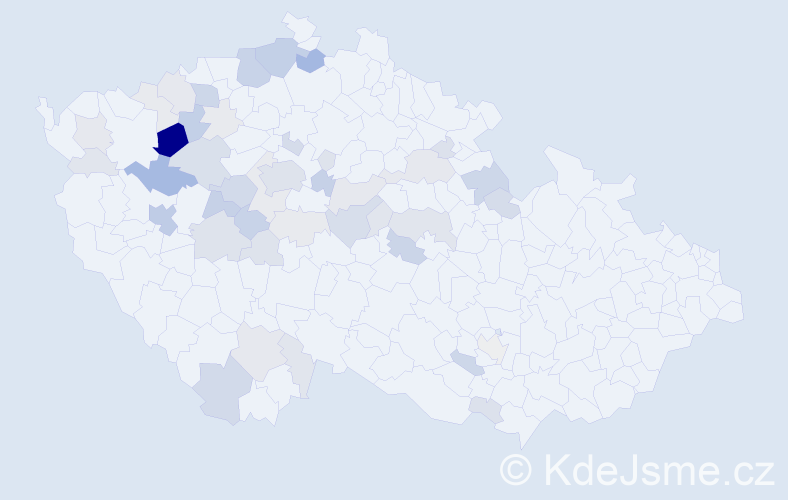 Příjmení: 'Kail', počet výskytů 162 v celé ČR