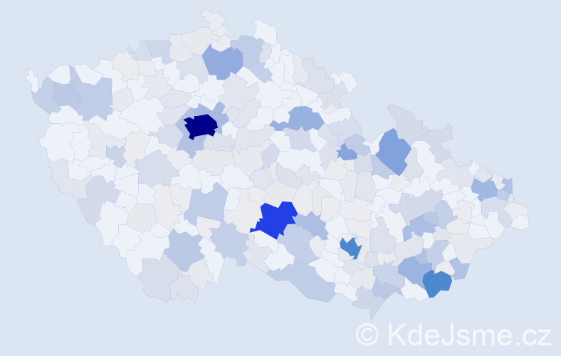Příjmení: 'Matějíček', počet výskytů 914 v celé ČR