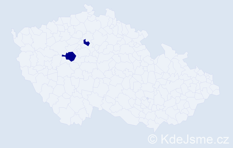 Příjmení: 'Soharová', počet výskytů 2 v celé ČR