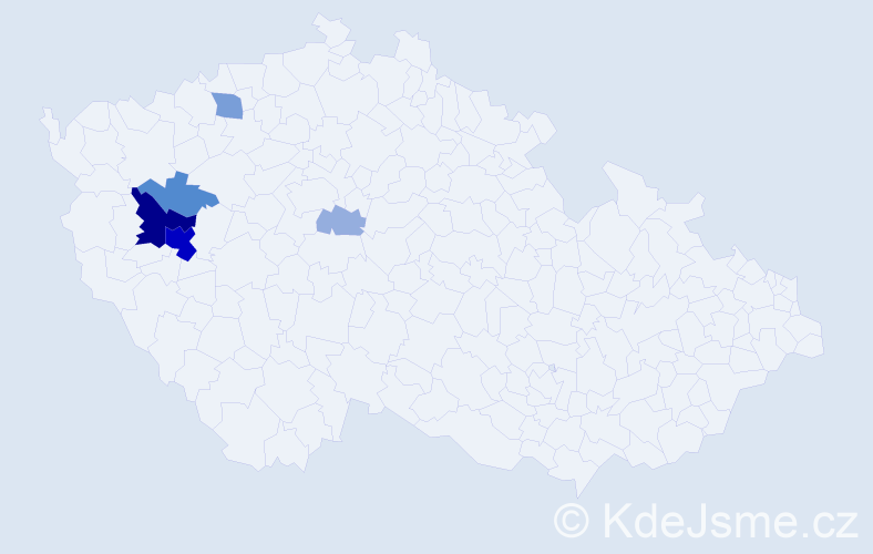 Příjmení: 'Willová', počet výskytů 20 v celé ČR