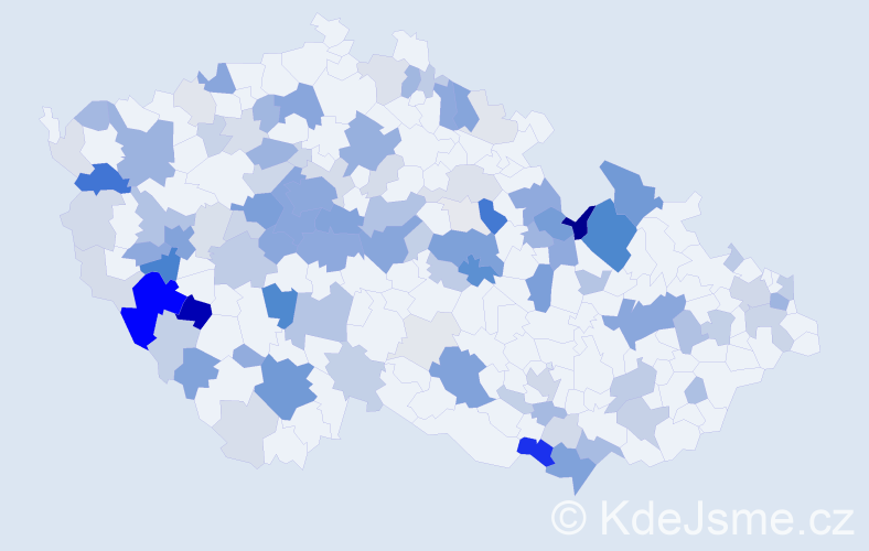 Příjmení: 'Mikulášová', počet výskytů 385 v celé ČR