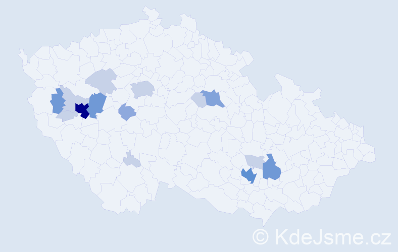 Příjmení: 'Pechmann', počet výskytů 41 v celé ČR