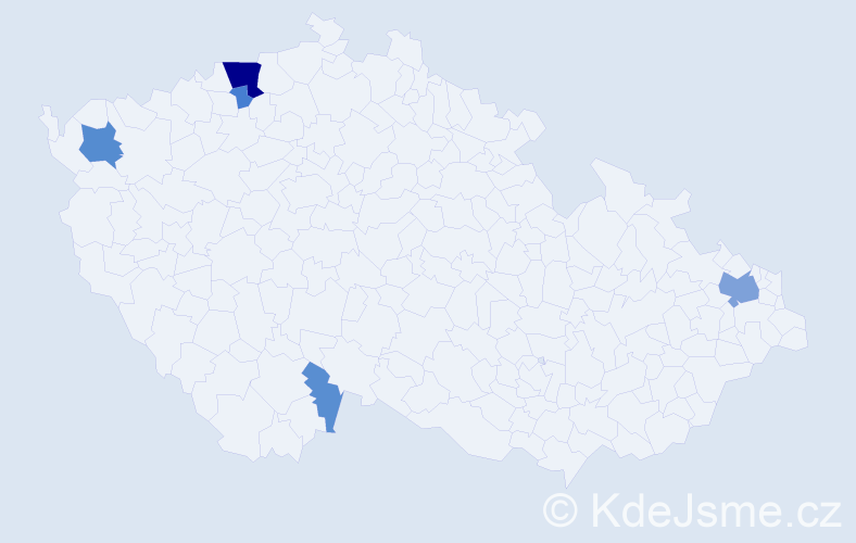 Příjmení: 'Ádi', počet výskytů 18 v celé ČR