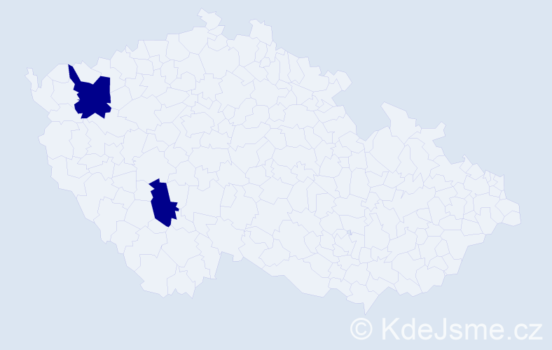 Příjmení: 'Haitinger', počet výskytů 2 v celé ČR