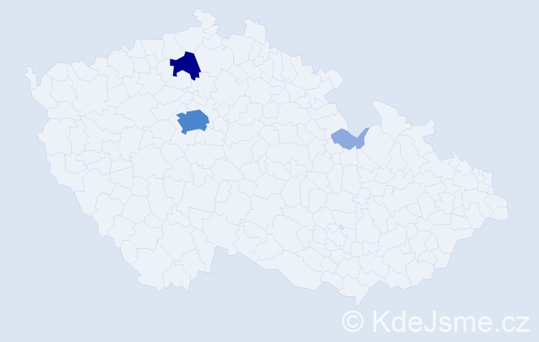 Příjmení: 'Wančová', počet výskytů 9 v celé ČR