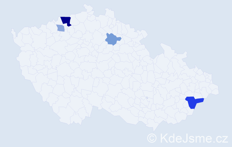 Příjmení: 'Baloch', počet výskytů 11 v celé ČR