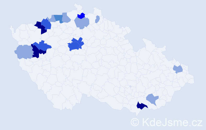 Příjmení: 'Fillinger', počet výskytů 41 v celé ČR