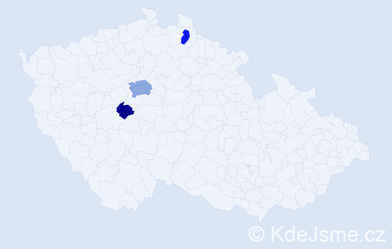 Příjmení: 'Ziebiker', počet výskytů 10 v celé ČR