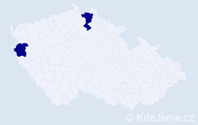 Příjmení: 'Gavrylko', počet výskytů 3 v celé ČR