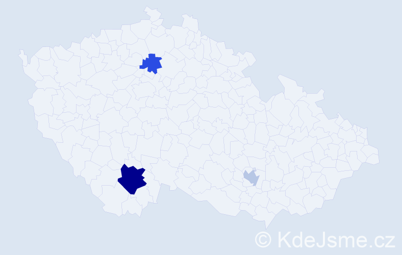 Příjmení: 'Khvust', počet výskytů 6 v celé ČR