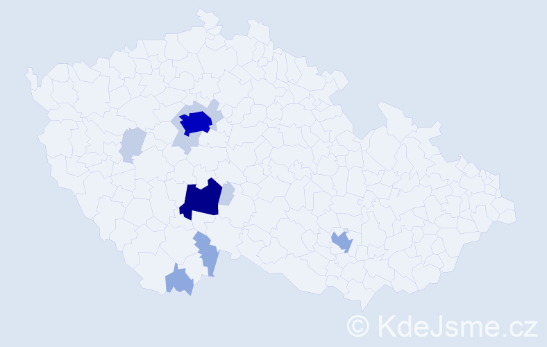 Příjmení: 'Maleninský', počet výskytů 31 v celé ČR