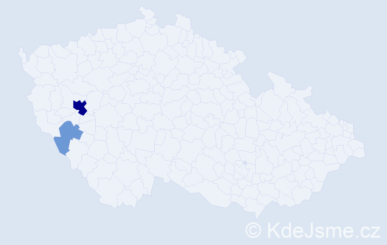 Příjmení: 'Krepindel', počet výskytů 8 v celé ČR