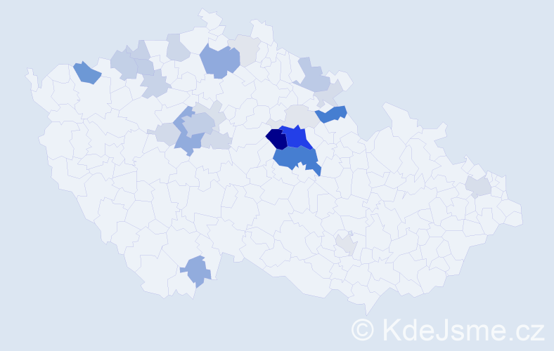 Příjmení: 'Tamchyna', počet výskytů 92 v celé ČR