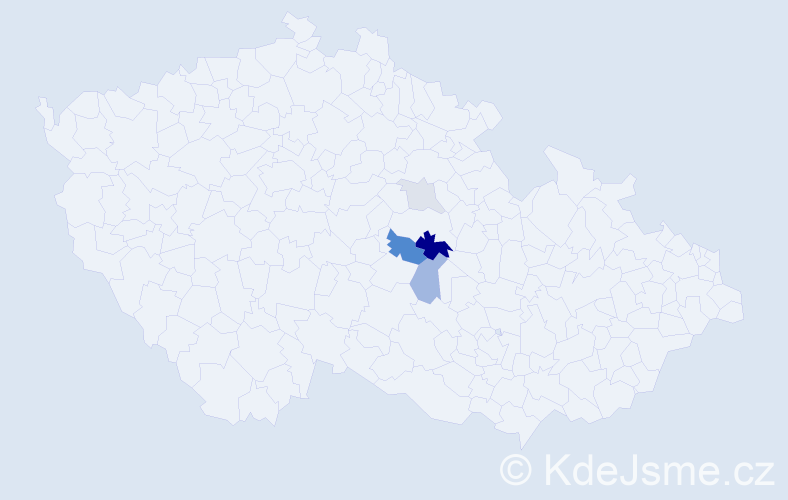 Příjmení: 'Boguaj', počet výskytů 12 v celé ČR