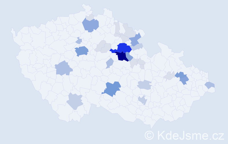 Příjmení: 'Řehounek', počet výskytů 109 v celé ČR