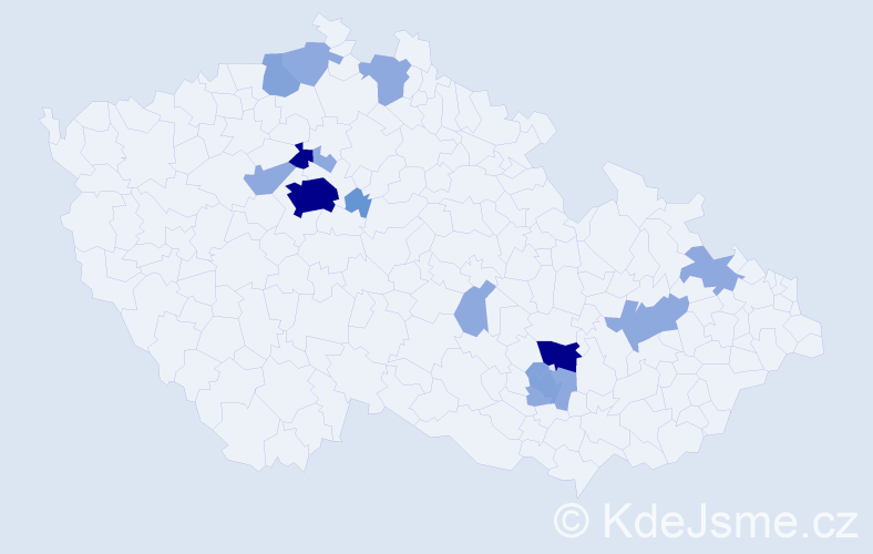 Příjmení: 'Škarohlídová', počet výskytů 41 v celé ČR
