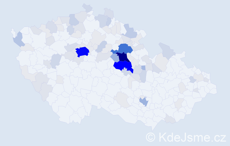 Příjmení: 'Pleskotová', počet výskytů 353 v celé ČR