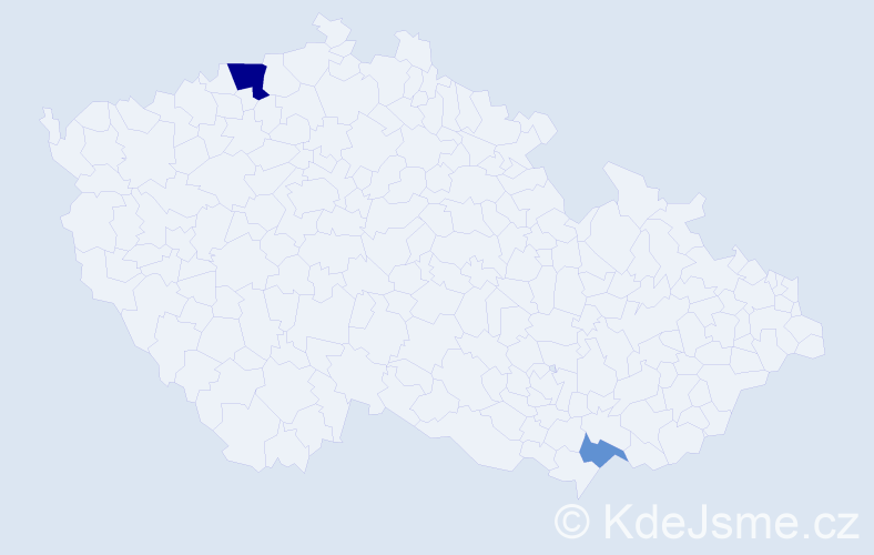 Příjmení: 'Pippinger', počet výskytů 9 v celé ČR