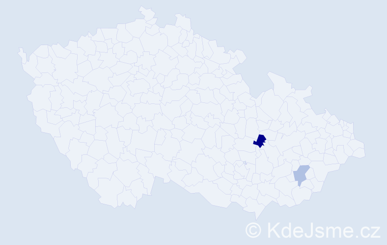Příjmení: 'Enkhbaatar', počet výskytů 2 v celé ČR