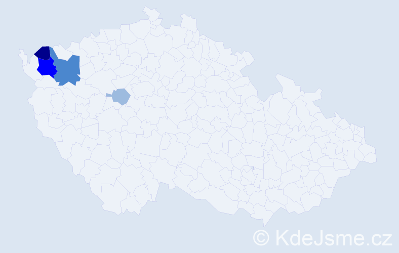 Příjmení: 'Plaubová', počet výskytů 10 v celé ČR