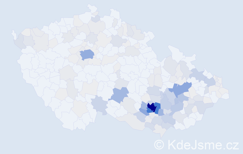 Příjmení: 'Drápal', počet výskytů 672 v celé ČR