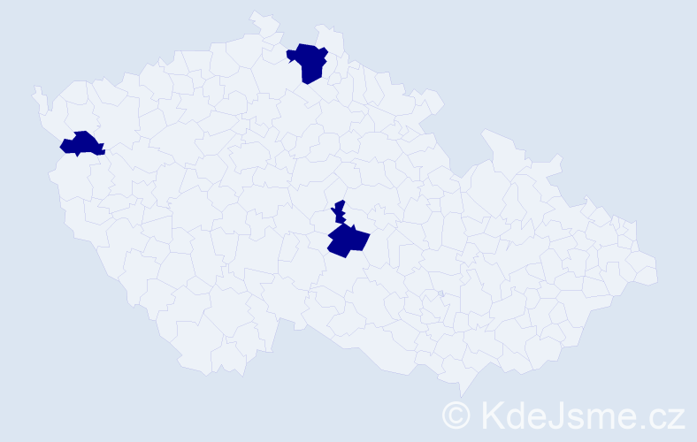 Příjmení: 'Kuroda', počet výskytů 3 v celé ČR