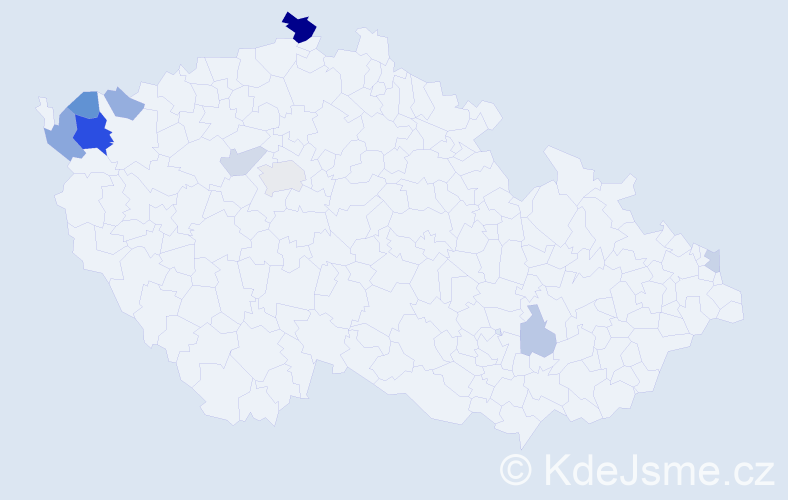 Příjmení: 'Lališová', počet výskytů 23 v celé ČR