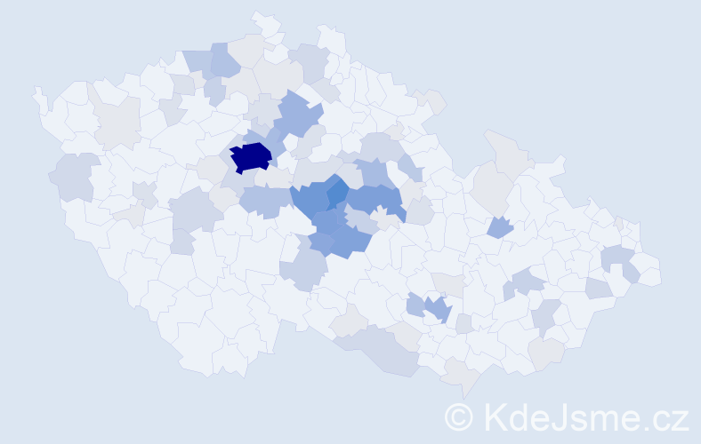 Příjmení: 'Radil', počet výskytů 291 v celé ČR