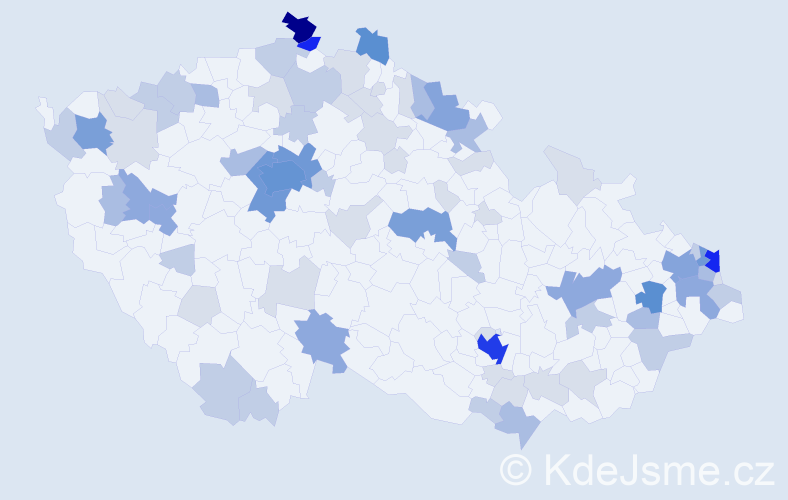 Příjmení: 'Rigo', počet výskytů 233 v celé ČR