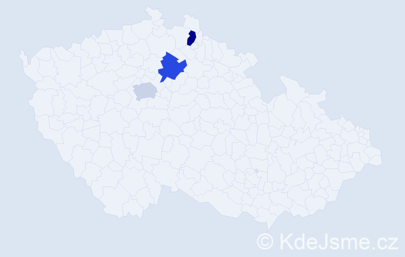Příjmení: 'Obuchovová', počet výskytů 3 v celé ČR