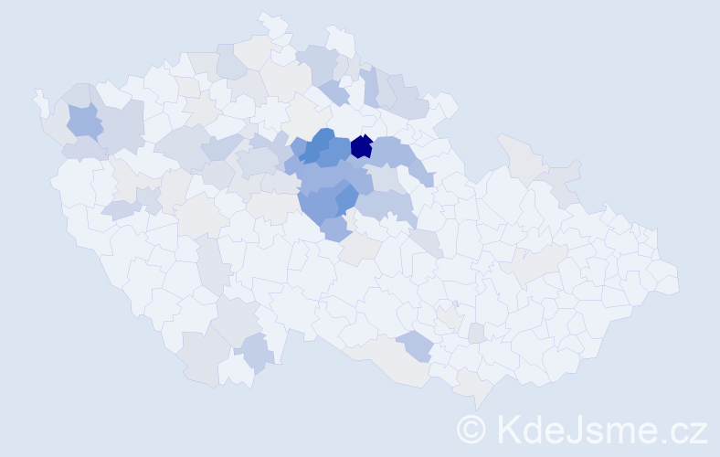 Příjmení: 'Drahokoupil', počet výskytů 332 v celé ČR