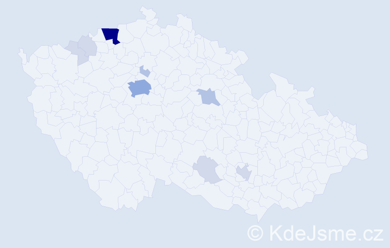 Příjmení: 'Erös', počet výskytů 27 v celé ČR