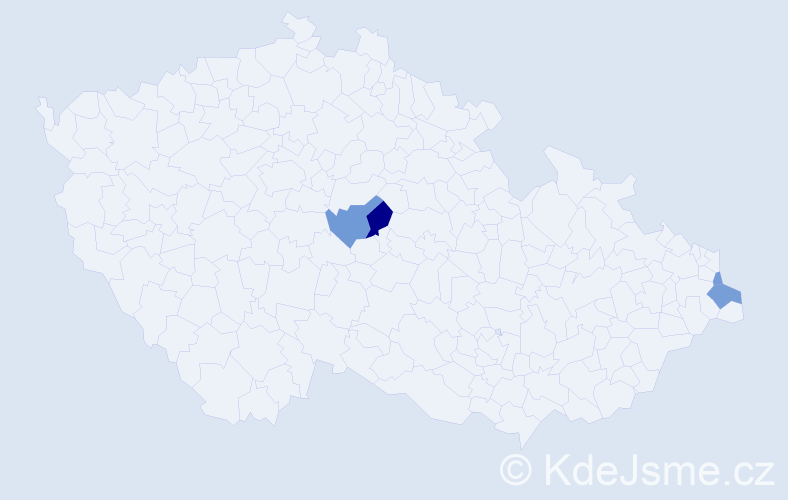 Příjmení: 'Horzyk', počet výskytů 8 v celé ČR