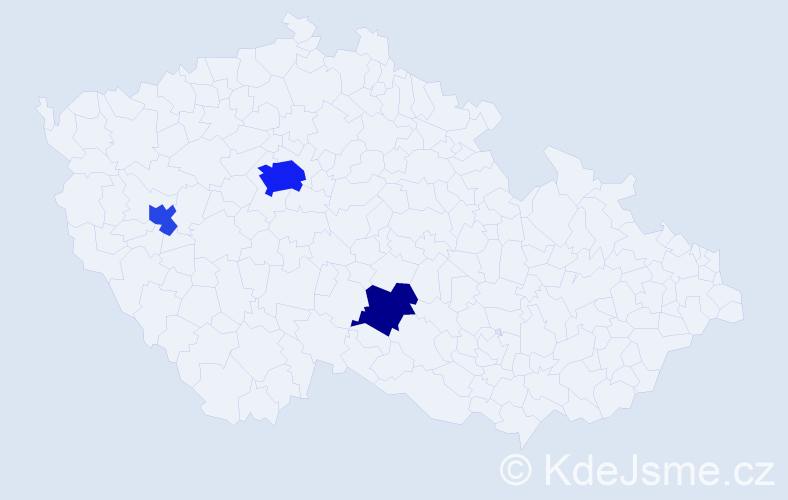 Příjmení: 'Kosharkar', počet výskytů 8 v celé ČR