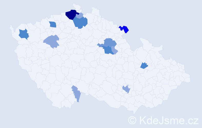 Příjmení: 'Sladomel', počet výskytů 32 v celé ČR