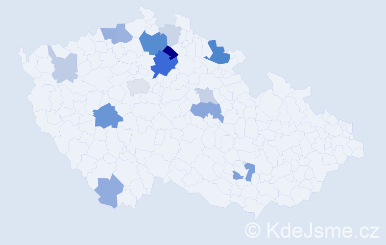 Příjmení: 'Badalec', počet výskytů 34 v celé ČR