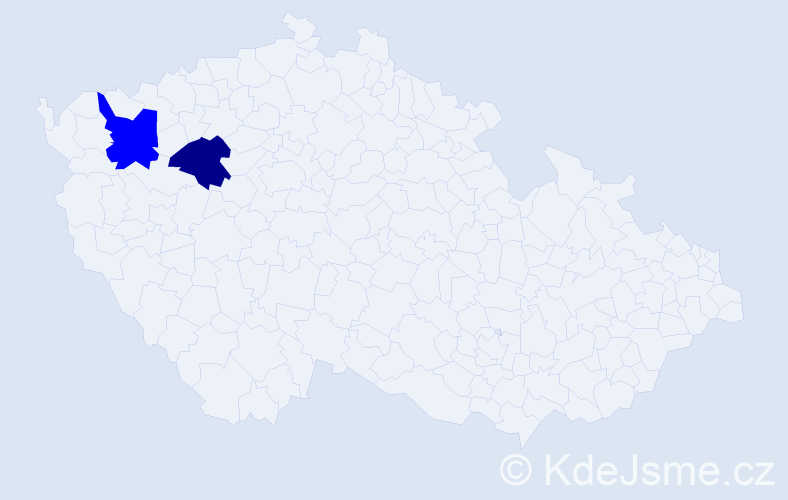 Příjmení: 'Legar', počet výskytů 3 v celé ČR