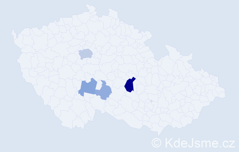 Příjmení: 'Entlicherová', počet výskytů 16 v celé ČR