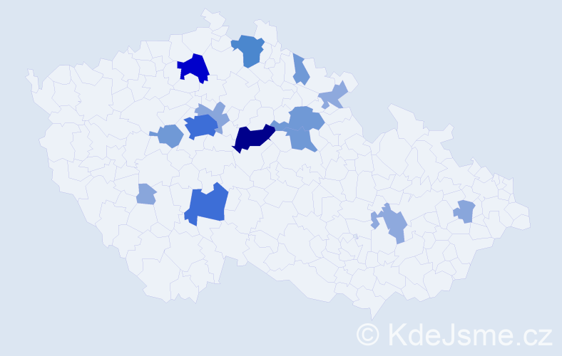 Příjmení: 'Folberger', počet výskytů 51 v celé ČR