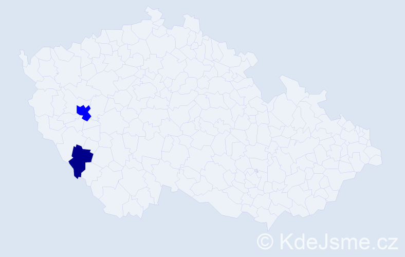 Příjmení: 'Sušiaková', počet výskytů 3 v celé ČR