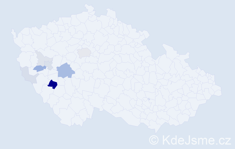 Příjmení: 'Veringer', počet výskytů 25 v celé ČR
